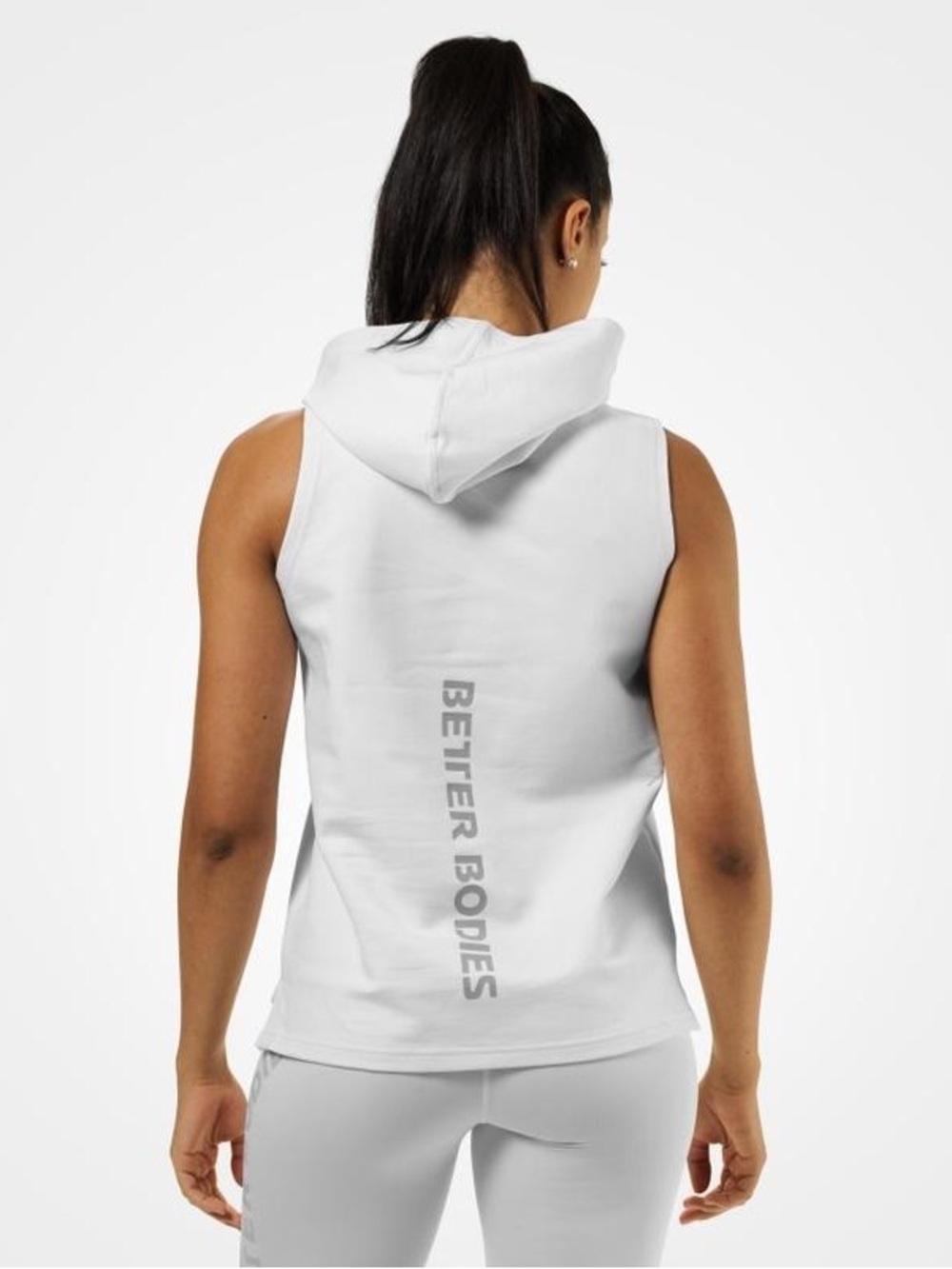 BETTER BODIES Sleeveless Hoodie Tank - white - Picture 2 of 9